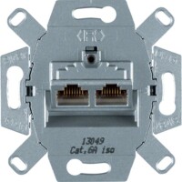 HAGER TEHALIT Datendose G3140 Cat.6A 2fach 8/8polig