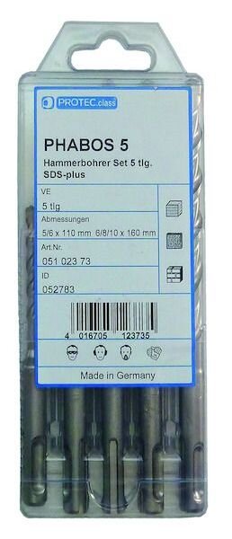 PROT Hammerbohrer Set PHABOS 5 SDS-Plus 5 tlg.