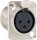 GIRA Flanschbuchse 003600 XLR-Flanschbuchse 3-pol D-Serie