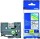 BROTHER Schriftband TZe-S221 9mm stark-klebend weiss/schwarz