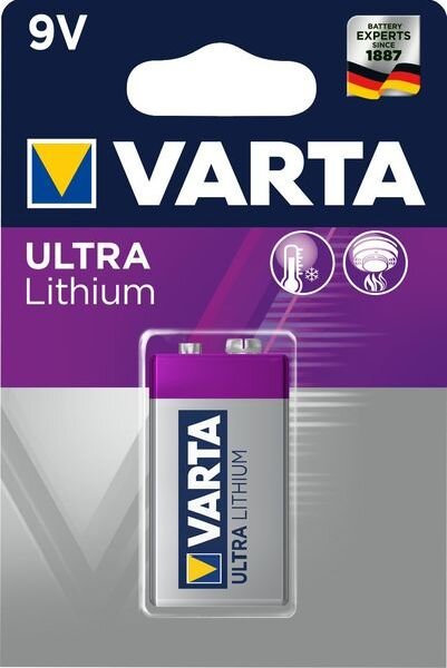 VARTA Batterie Prof. Lithium 9V E Block 1Blister (MHD)