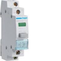HAGER Druckschalter SVN413 1S grün 230V m.Melder