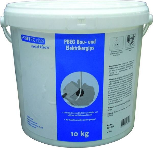 PROT Bau- und Elektrikergips 10kg-Eimer PBEG (MHD)