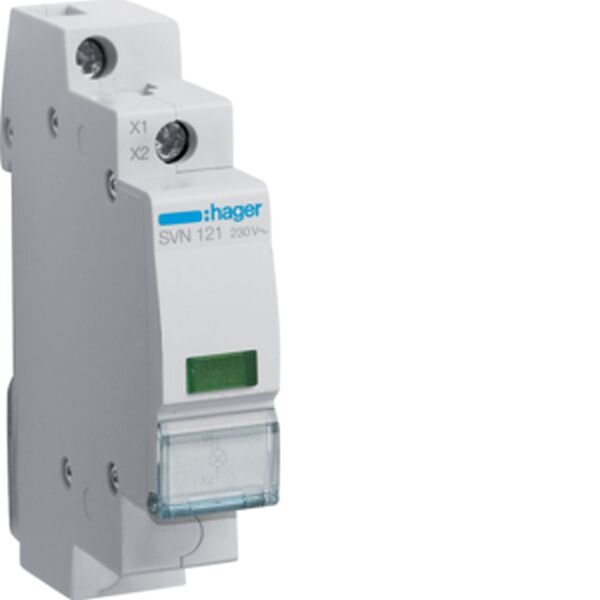 HAGER LED-Leuchtmelder SVN121 gr&uuml;n 230VAC