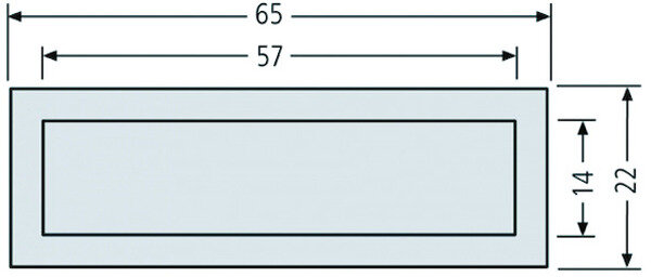 RENZ Kombitaster LIRA 65x22mm verkehrswei&szlig;