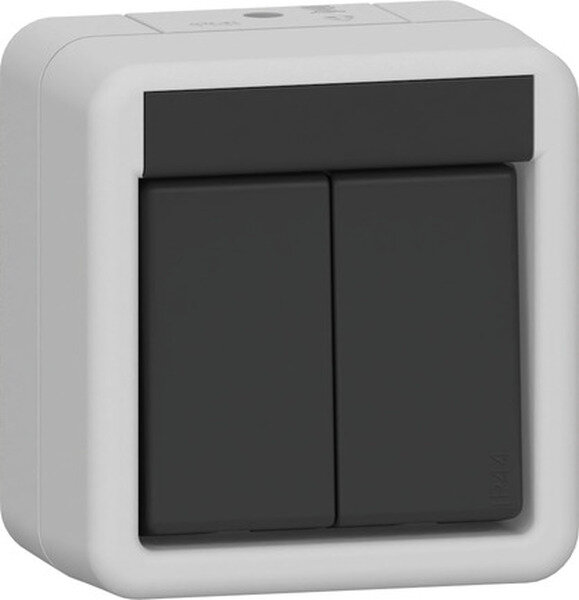 GIRA Wippschalter 310530 Serienschalter WG AP grau (neue Generation)
