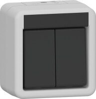 GIRA Wippschalter 310530 Serienschalter WG AP grau (neue...