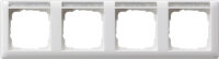 GIRA Rahmen 109403 4fach Beschriftungsfeld waag Standard...