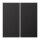JUNG Tastensatz AL2402TSAD komplett 2fach Aluminium lackiert Serie LS dark (lackiertes Aluminium)