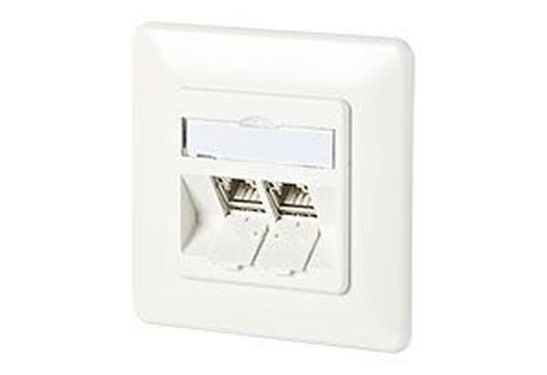 METZ CONNECT C6A Modul 2 Port 180&deg; UP RAL9010