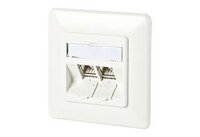 METZ CONNECT C6A Modul 2 Port 180° UP RAL9010