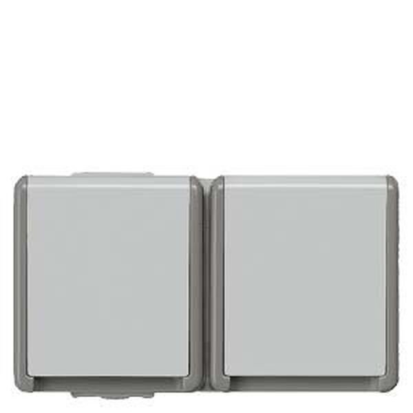 SIEMENS Steckdose SCHUKO 5UB4722 2fach waagerecht IP44
