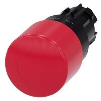 SIEMENS Not-Halt-Pilzdrucktaster 22mm rund rot 30mm...