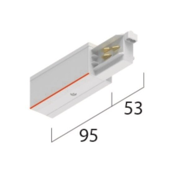 EUTRAC Einspeisung LB24 3~ Onetrack links wei&szlig;