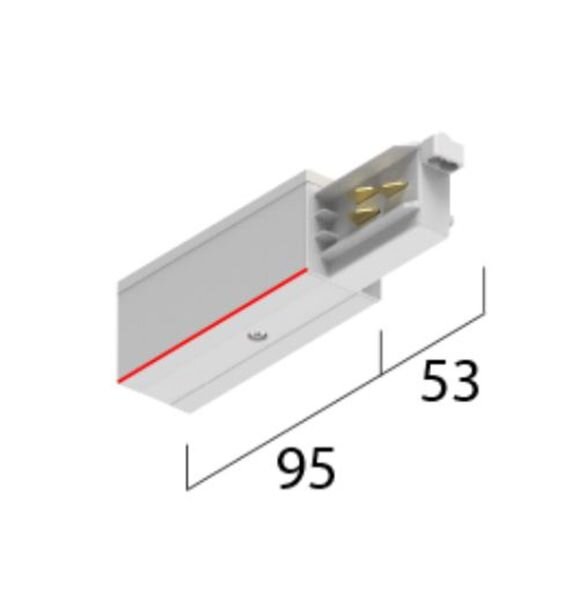 EUTRAC Einspeisung LB24 3~ Onetrack links schwarz