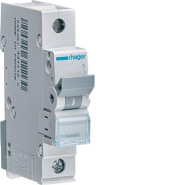 HAGER Leitungsschutzschalter MCN104 1polig C4A 6kA