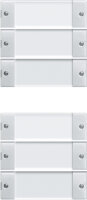 GIRA Wippenset 213603 6fach Beschriftungsfeld System 55...