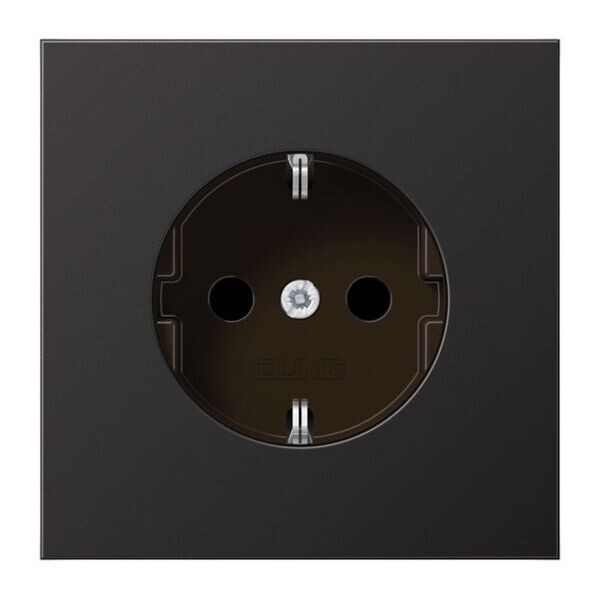 JUNG Steckdose SCHUKO AL1520D 16A 250V Aluminium lackiert Serie LS dark