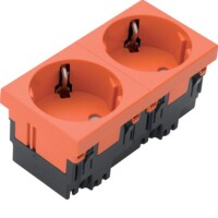 HAGER TEHALIT Schutzkontaktsteckdose ESR2332004 2fach 33G...