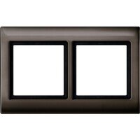 MERTEN Rahmen Aquadesign 400215 2fach dunkelbrasil