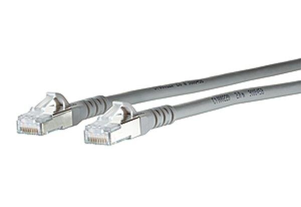 METZ CONNECT Patchkabel Cat6A ISO/IEC 10G AWG26 2xRJ45 grau 9,0m