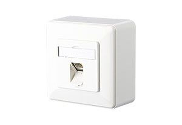 METZ CONNECT Datenanschlussdose Cat6A 1xRJ45 E-DAT C6A 8(8) AP reinweiss