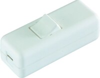 BACHMANN Schnurzwischenschalter 924.052 2polig weiss/weiss