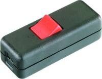 BACHMANN Schnurzwischenschalter 924.051 2polig schwarz/rot