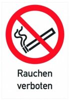 PROT Verbotsschild Rauchen verboten PVSRV