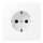JUNG Steckdose SCHUKO LS1520KIWWM 16A 250V integrierter erh&ouml;hter Ber&uuml;hrungsschutz SAFETY+ Serie LS schneewei&szlig; matt
