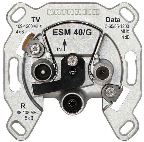KATHREINmodem-Einzelanschlussdose ESM 40/G 3fach
