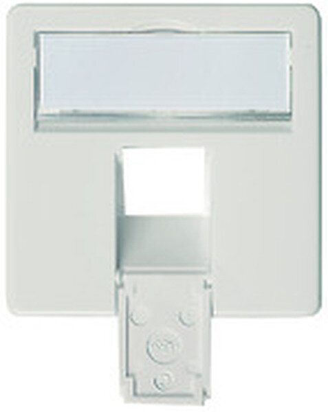 TELEG&Auml;RTNER Zentralplatte 50x50mm komplett f&uuml;r AMJ45 8 UP/0 alpinweiss