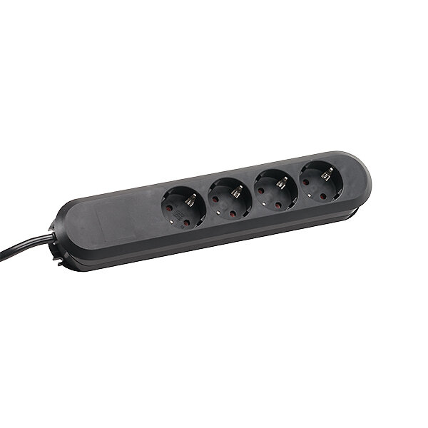 BACHMANN Tischsteckdose 381.121K 4fach schwarz
