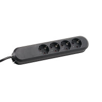 BACHMANN Tischsteckdose 381.121K 4fach schwarz