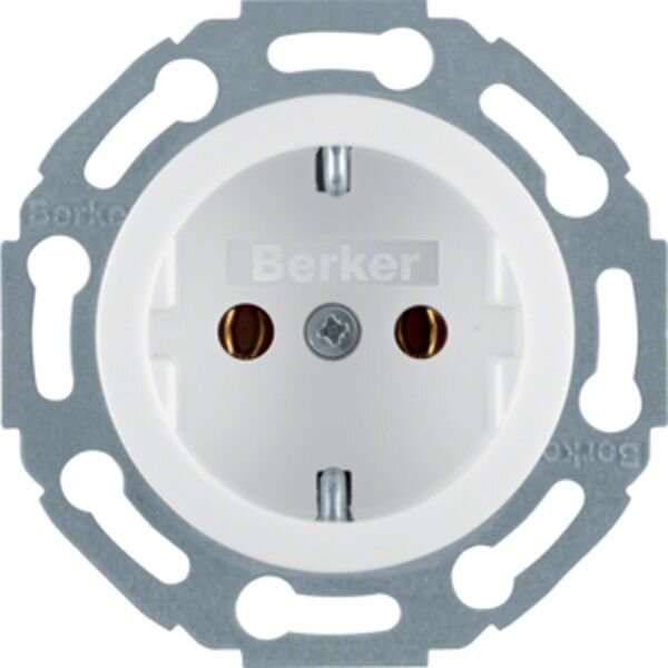 BERKER Steckdose SCHUKO 414520 polarweiss gl&auml;nzend