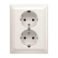 BUSCH-JAEGER Doppelsteckdose SCHUKO 202 EUJB-914 mit erh....