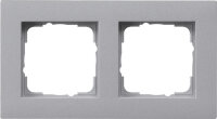 GIRA Abdeckrahmen 0212255 2fach flach E2 F alu