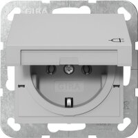 GIRA Steckdose SCHUKO 4454015 Klappdeckel System 55 Grau...