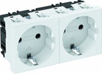 OBO Steckdose STD-D0 RW2 0° 2fach reinweiss