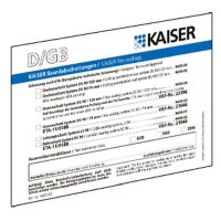 KAISER Kennzeichnungsschild 9473-91 für Schott...
