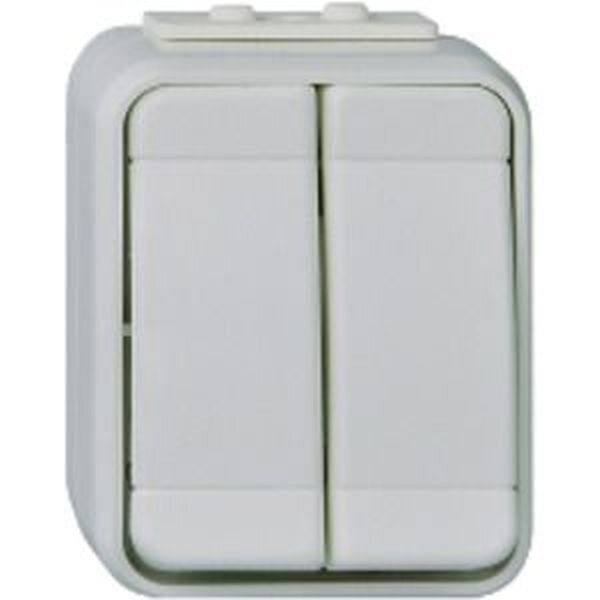 ELSO Doppeltaster 442509 10A AquaTop licht/basaltgrau