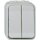 ELSO Doppeltaster 442509 10A AquaTop licht/basaltgrau