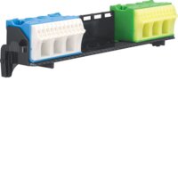 HAGER Träger m. 2x14 FZ381 PE/N-Klemmen, QuickConnect