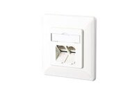 METZ CONNECT Datenanschlussdose reinweiss 2xRJ45 E-DAT C6...