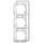 ELSO Rahmen 224344 3fach FASHION IP44 reinwei&szlig;