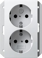 GIRA Doppelsteckdose SCHUKO 273103 (Safety Plus)...