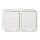 ELSO Steckdose 445404 2f. 16A waagerecht AquaTop rw