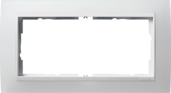 GIRA Rahmen 1002334 2fach ZR rw Event Opak weiss
