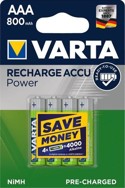 VARTA Rechargeable Accu 56703 R2U AAA 4er Blister
