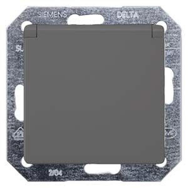 SIEMENS Steckdose SCHUKO 5UB1927 carbon-metallic 10/16A 250V